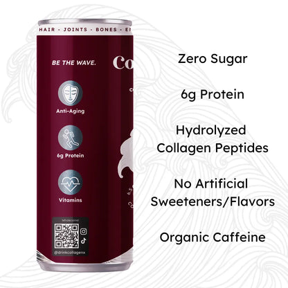Collagenx Zero Sugar, 6g Protein, Collagen Peptides, No Artificial Sweetener/Flavors, Organic Caffeine